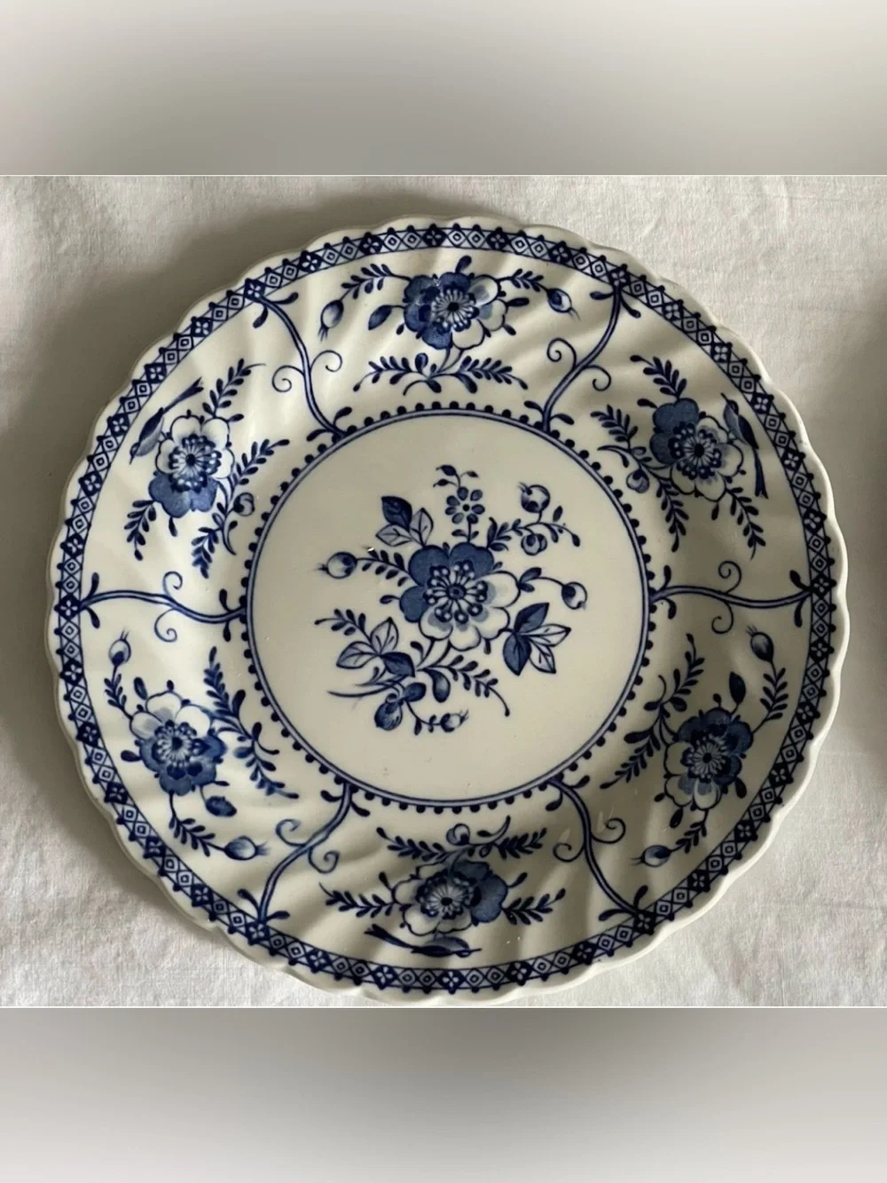 SET OF 2 VINTAGE JOHNSON BROTHERS INDIES IRONSIDE 6” SAUCERS - MADE IN ENGLAND